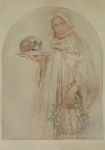 Le crâne, 1929 - Alphonse Mucha